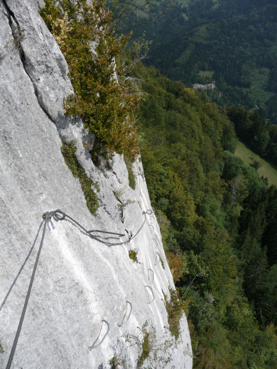 Via Ferrata Roche Veyrand - Premier tronçon