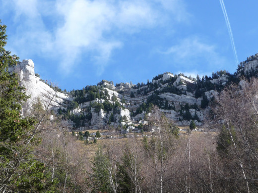 MONT GRANIER PAR BARRES DE TENCOVAZ - Les Barres en vue