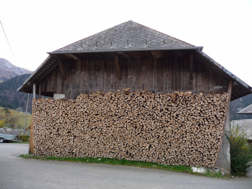 ROC DES BOEUFS - Stock de bois pour l`hivers à Mont Derrière !