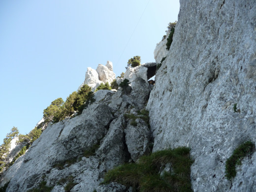 MONT MARGERIAZ PAR LA GROTTE - Et oui !! C`est là qu`il faut passer...