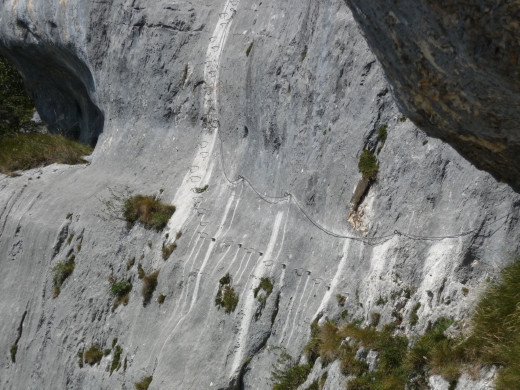 Via Ferrata Roche Veyrand - Il y a du gaz