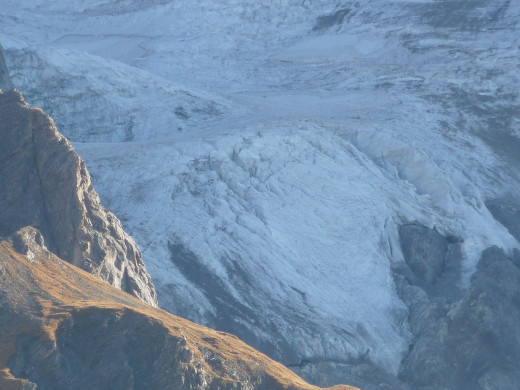 Aiguille de la Vanoise - Les Grandes Couloirs très crevassés