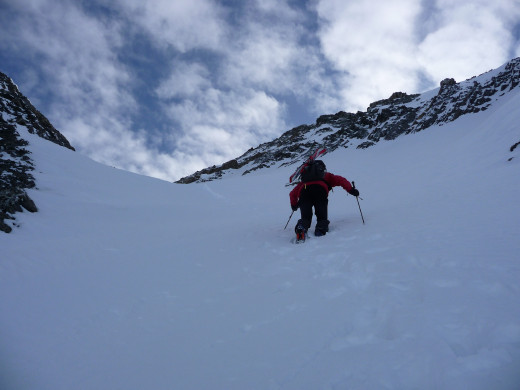 MONT PELLARD - Sylvain dans le haut du couloir