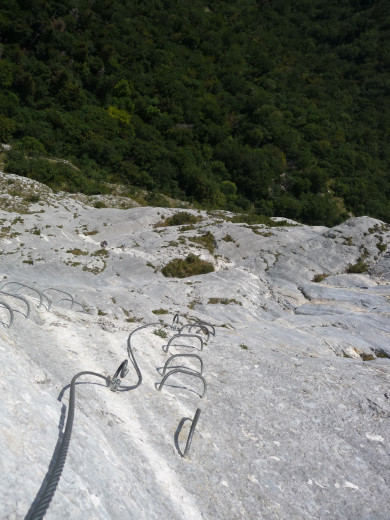 Via Ferrata Roche Veyrand - Là c`est très gazeux