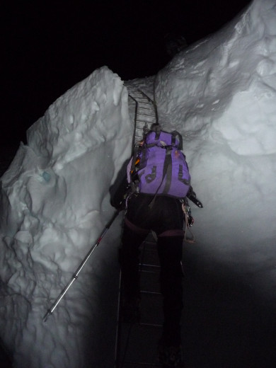 MT BLANC TRAVERSEE - MON PERE SUR LA RIMAYE