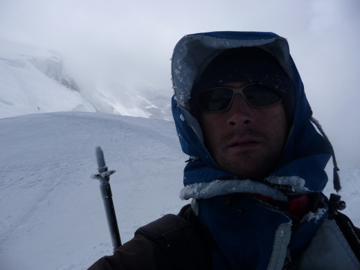 MT BLANC TRAVERSEE - MOI A LA DESCENTE