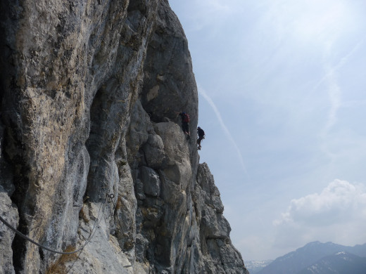 ROCHE VEYRAND VIAFERRATA - La phase finale