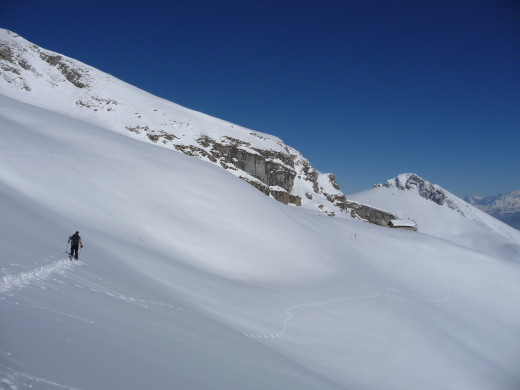 Trélod - Remontée en direction de la cabane