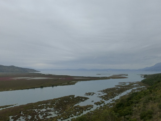 Albanie - Ciel gris sur la lagune de Butrint